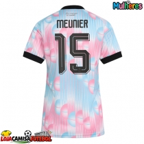 Camisa de Futebol Bélgica Thomas Meunier #15 Equipamento Secundário Mulheres Mundo 2026 Manga Curta